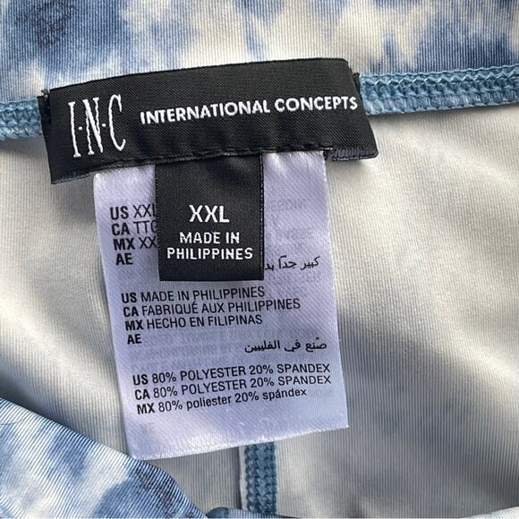 Inc International Concepts Leggings Womens Plus Size XXL 2X Blue Pull On Active - Picture 4 of 11